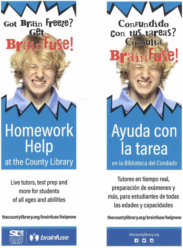 The county library offers free tutoring services for all grades.