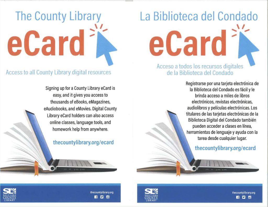 You can apply for an ecard through the county library.